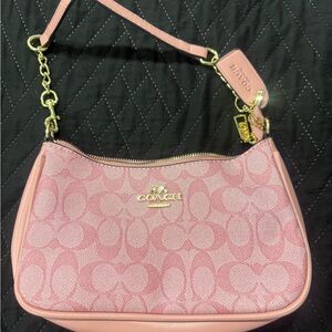Source Unknown Pink Patterned Shoulder Bag